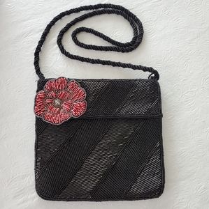 Beaded small evening handbag